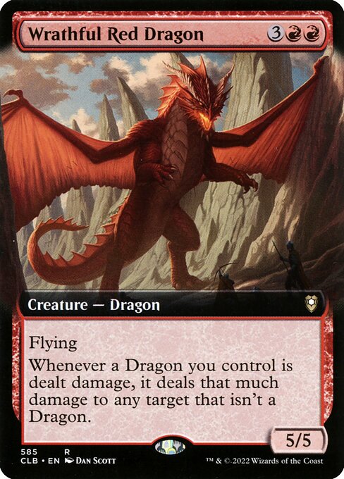 Wrathful Red Dragon — NM [Commander Legends: Battle for Baldur's Gate]