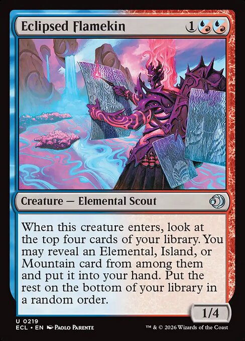 Eclipsed Flamekin — NM Foil [Lorwyn Eclipsed #219]