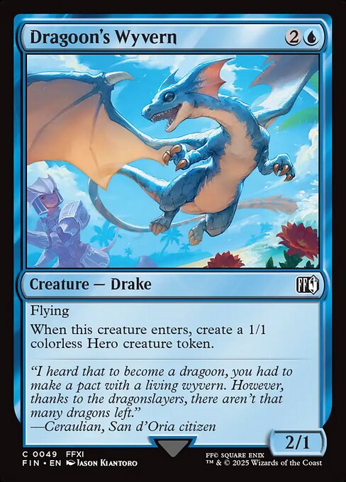 Dragoon's Wyvern — NM Foil [Final Fantasy]