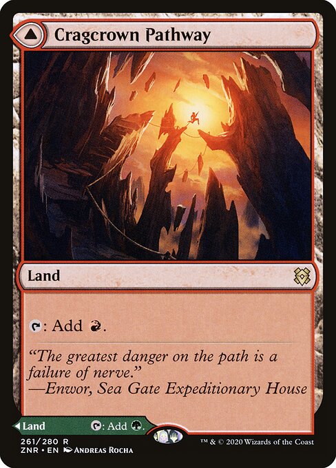 Cragcrown Pathway // Timbercrown Pathway — NM [Zendikar Rising]