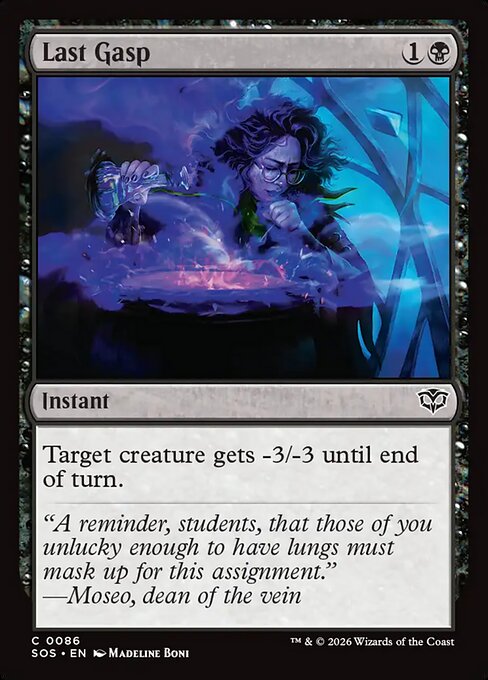 Last Gasp — NM Foil [Secrets of Strixhaven]