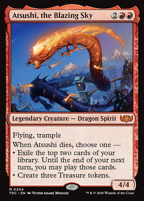 Atsushi, the Blazing Sky — NM [Tarkir: Dragonstorm Commander]