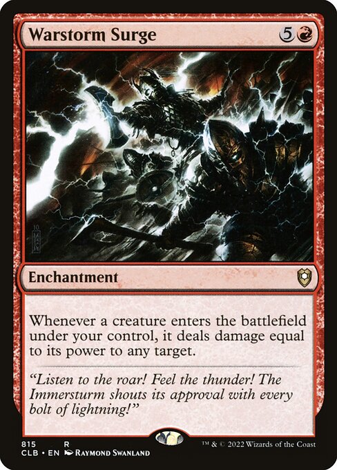Warstorm Surge — NM [Commander Legends: Battle for Baldur's Gate]