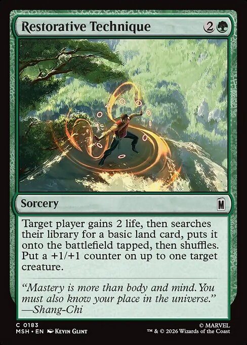 Restorative Technique — NM Foil [Marvel Super Heroes]