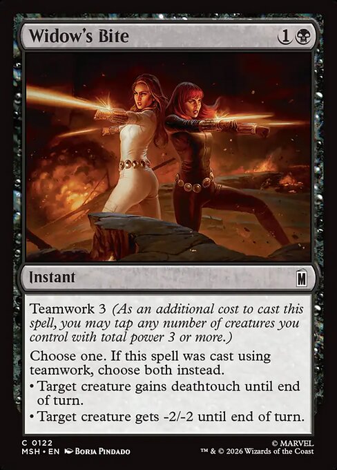 Widow's Bite — NM Foil [Marvel Super Heroes]