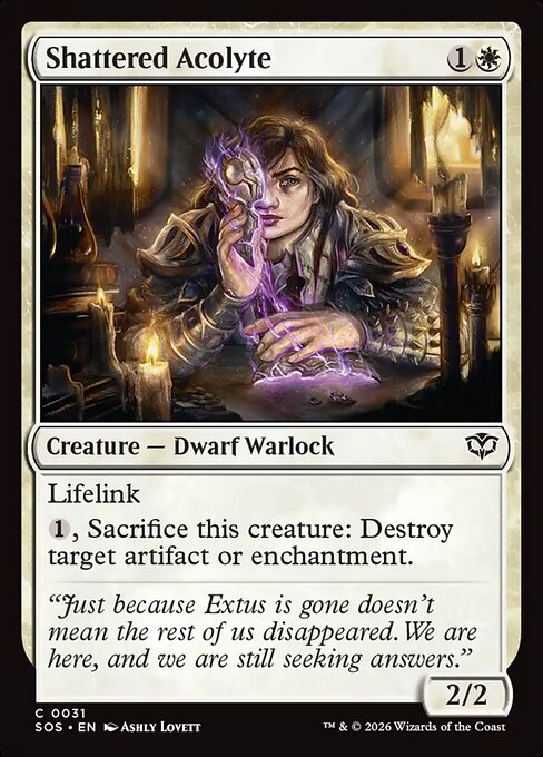 Shattered Acolyte — NM Foil [Secrets of Strixhaven]
