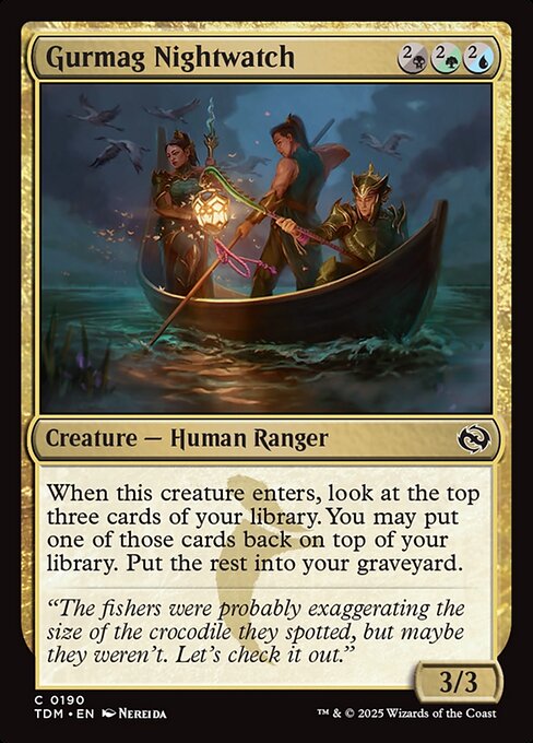 Gurmag Nightwatch — NM Foil [Tarkir: Dragonstorm]