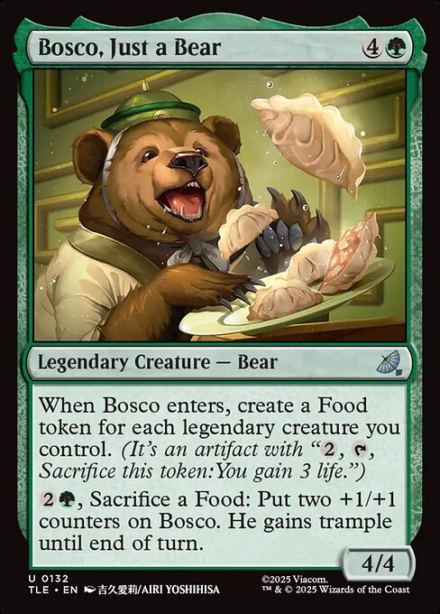 Bosco, Just a Bear — NM Foil [Avatar: The Last Airbender Eternal]