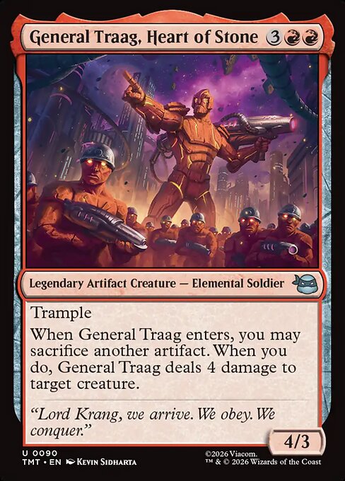 General Traag, Heart of Stone — NM Foil [Teenage Mutant Ninja Turtles #90]