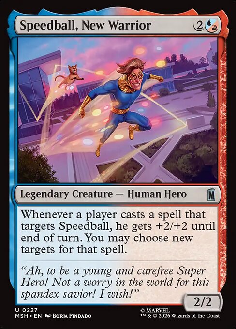 Speedball, New Warrior — NM Foil [Marvel Super Heroes]