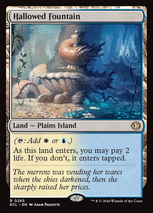 Hallowed Fountain — NM [Lorwyn Eclipsed]