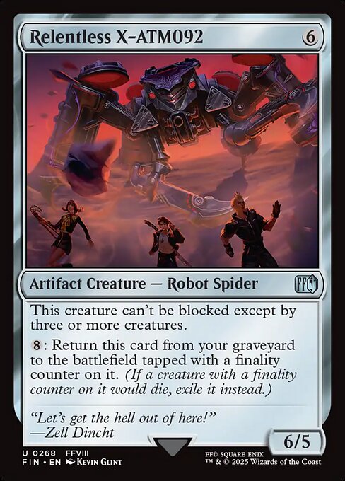 Relentless X-ATM092 — NM Foil [Final Fantasy]