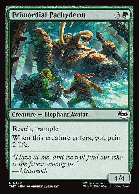 Primordial Pachyderm — NM Foil [Teenage Mutant Ninja Turtles #129]