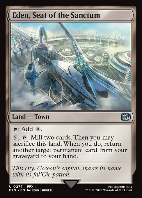 Eden, Seat of the Sanctum — NM Foil [Final Fantasy]