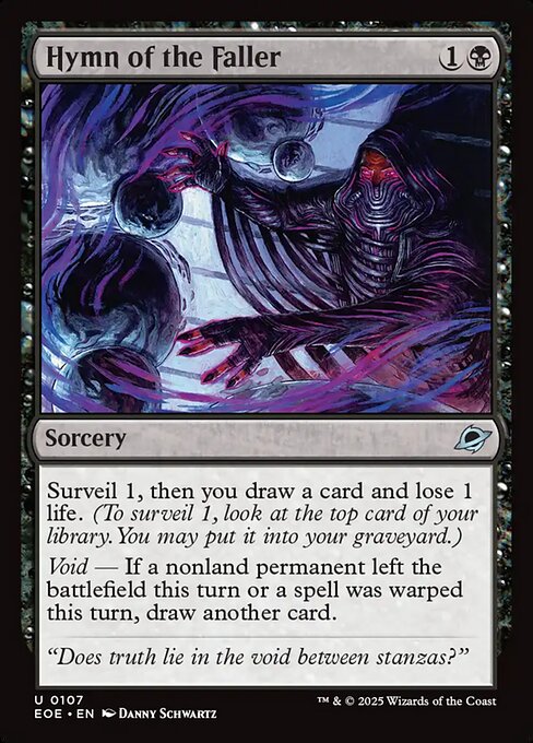 Hymn of the Faller — NM Foil [Edge of Eternities]