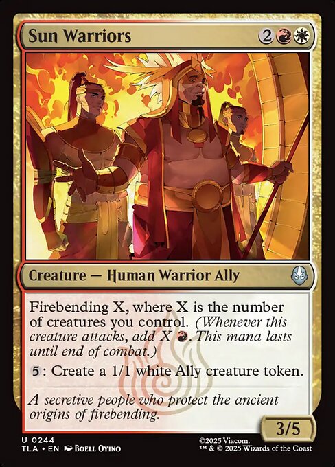 Sun Warriors — NM Foil [Avatar: The Last Airbender]