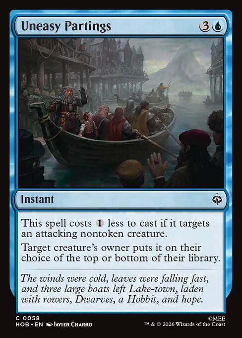 Uneasy Partings — NM Foil [The Hobbit]