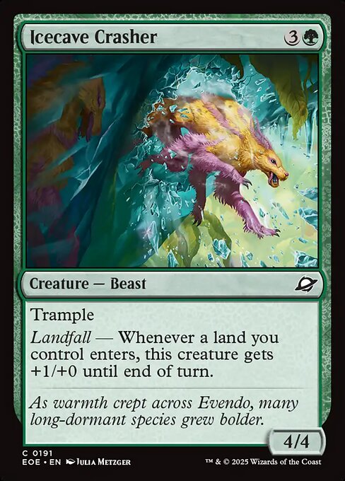 Icecave Crasher — NM Foil [Edge of Eternities]