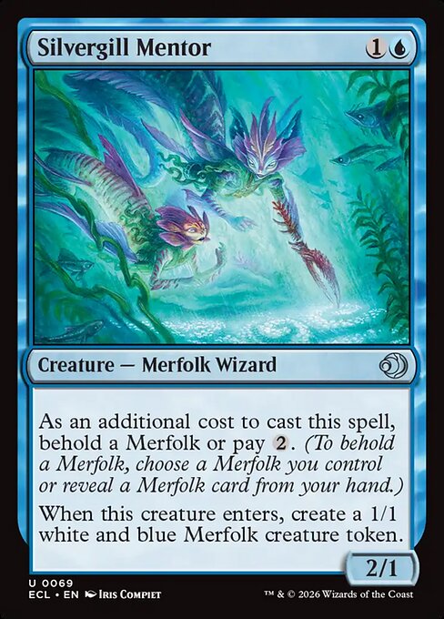 Silvergill Mentor — NM Foil [Lorwyn Eclipsed #69]