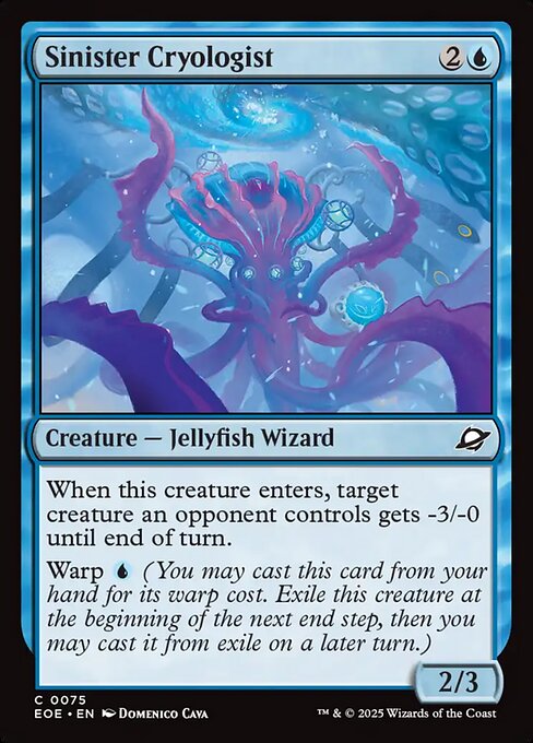 Sinister Cryologist — NM Foil [Edge of Eternities]