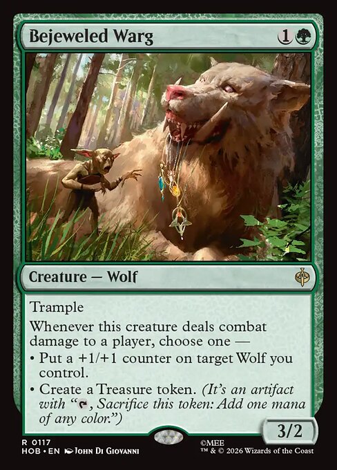 Bejeweled Warg — NM Foil [The Hobbit]