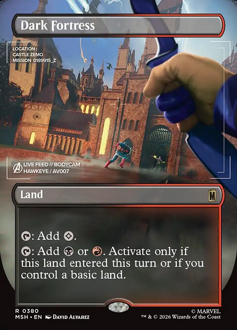 Dark Fortress — NM Foil [Marvel Super Heroes]