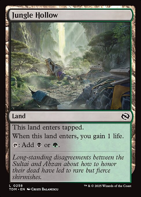 Jungle Hollow — NM Foil [Tarkir: Dragonstorm]