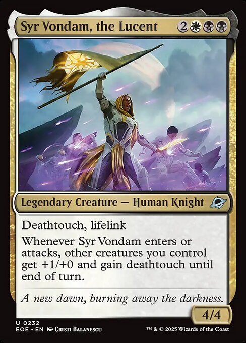 Syr Vondam, the Lucent — NM Foil [Edge of Eternities]
