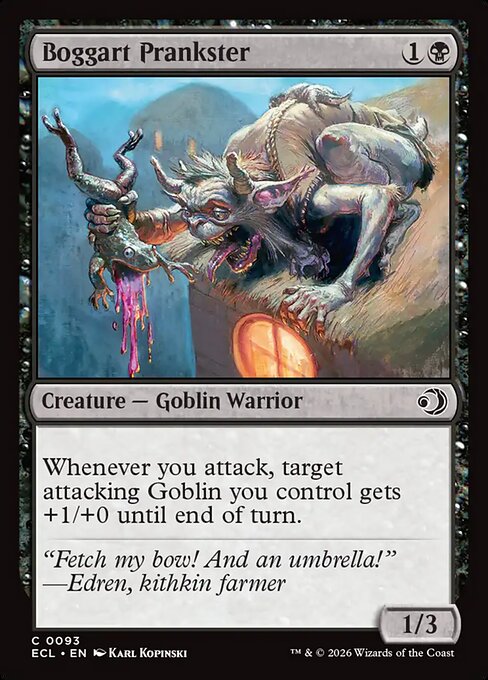 Boggart Prankster — NM Foil [Lorwyn Eclipsed #93]