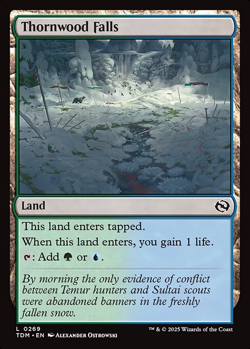 Thornwood Falls — NM Foil [Tarkir: Dragonstorm]