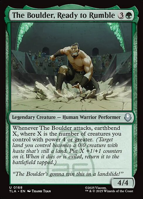The Boulder, Ready to Rumble — NM Foil [Avatar: The Last Airbender]
