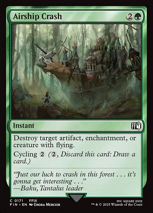 Airship Crash — NM Foil [Final Fantasy]