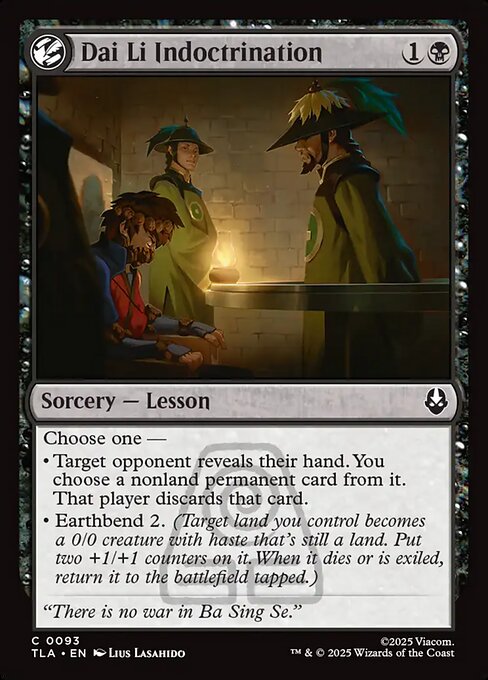 Dai Li Indoctrination — NM Foil [Avatar: The Last Airbender]