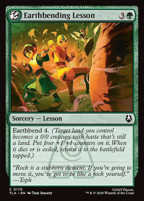 Earthbending Lesson — NM Foil [Avatar: The Last Airbender]