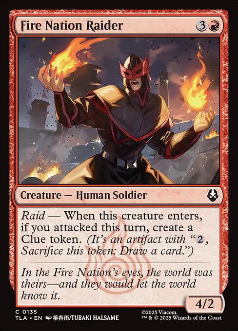 Fire Nation Raider — NM Foil [Avatar: The Last Airbender]