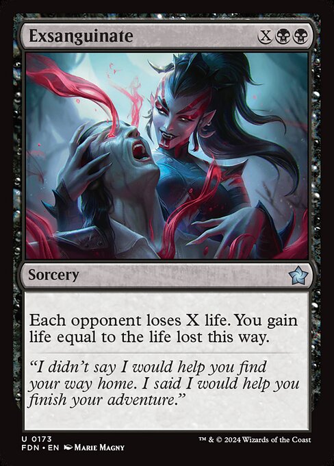 Exsanguinate — NM Foil [Foundations]