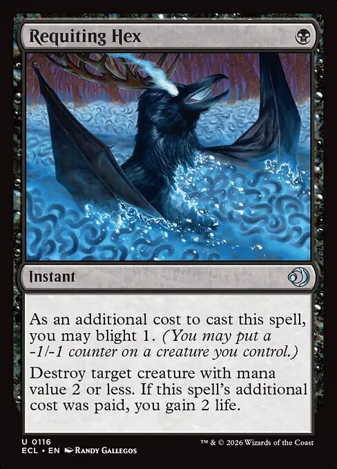 Requiting Hex — NM Foil [Lorwyn Eclipsed #116]