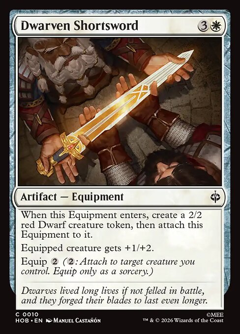 Dwarven Shortsword — NM Foil [The Hobbit]