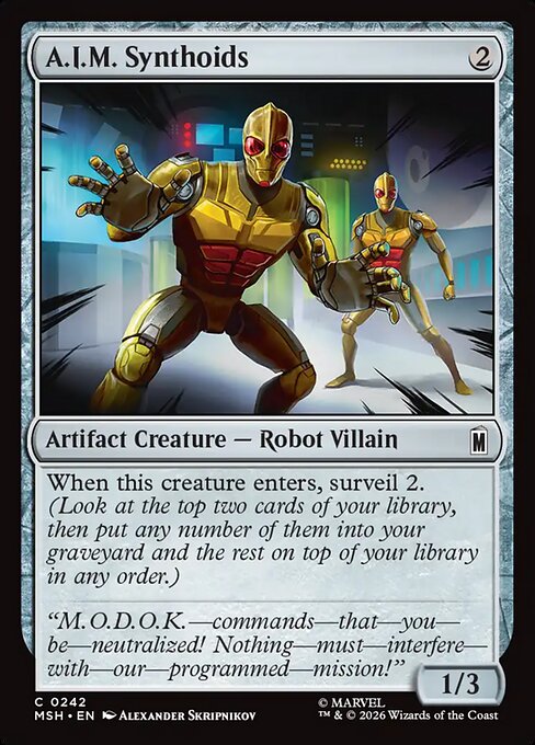 A.I.M. Synthoids — NM Foil [Marvel Super Heroes]