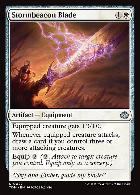 Stormbeacon Blade — NM Foil [Tarkir: Dragonstorm]