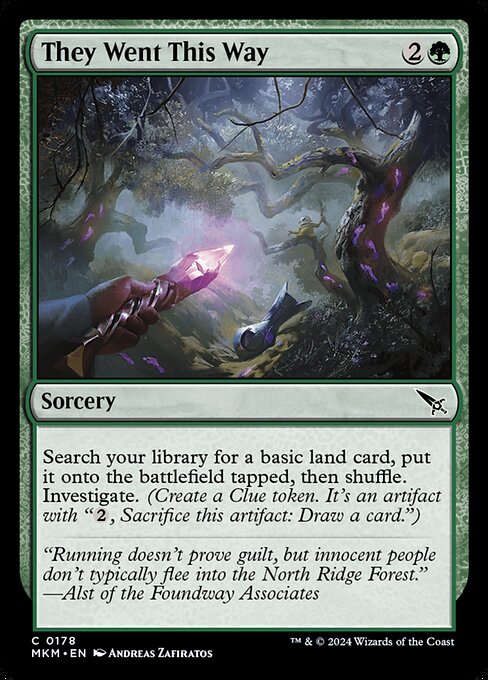 They Went This Way — NM Foil [Murders at Karlov Manor]