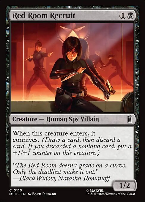 Red Room Recruit — NM Foil [Marvel Super Heroes]