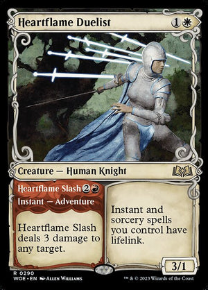 Heartflame Duelist // Heartflame Slash — NM [Wilds of Eldraine #290 · Showcase]