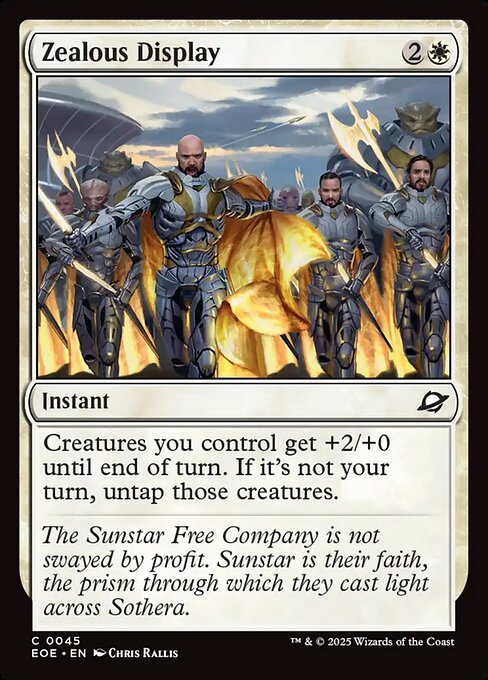 Zealous Display — NM Foil [Edge of Eternities]