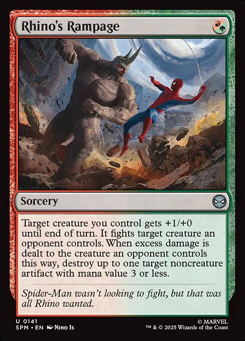 Rhino's Rampage — NM Foil [Marvel's Spider-Man]