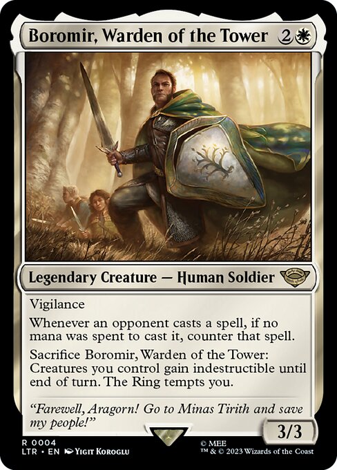 Boromir, Warden of the Tower — NM [The Lord of the Rings: Tales of Middle-earth]