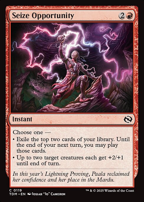 Seize Opportunity — NM Foil [Tarkir: Dragonstorm]