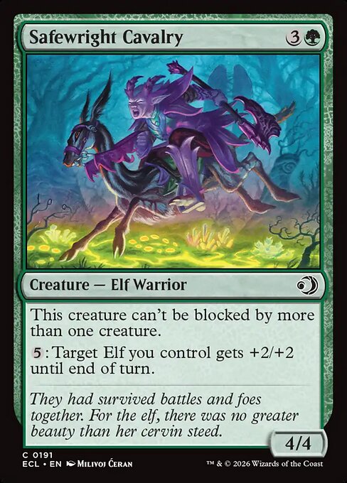 Safewright Cavalry — NM Foil [Lorwyn Eclipsed #191]