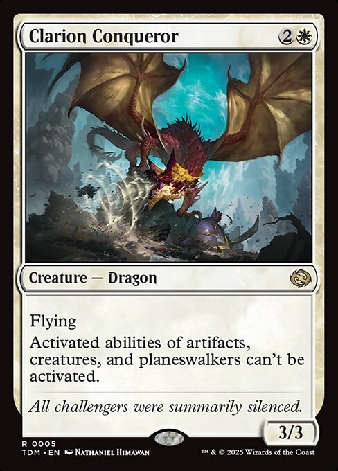 Clarion Conqueror — NM Foil [Tarkir: Dragonstorm]