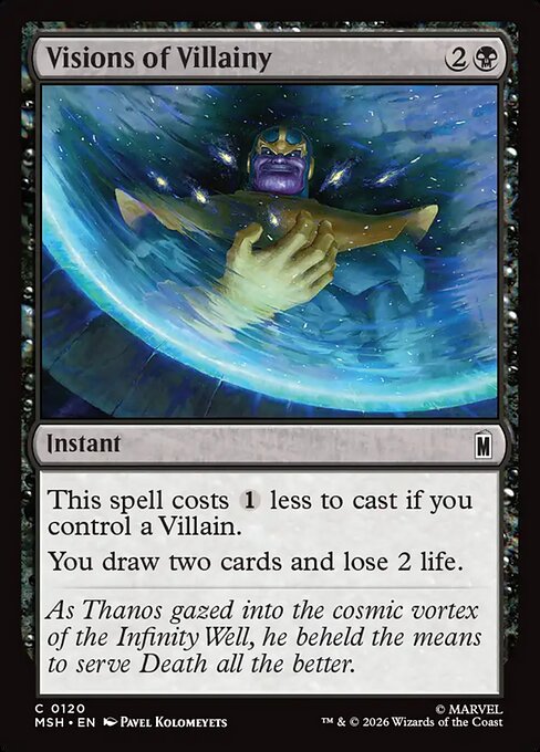 Visions of Villainy — NM Foil [Marvel Super Heroes]